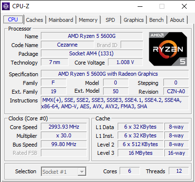 CPU Z 7 22 2021 4 58 01 PM