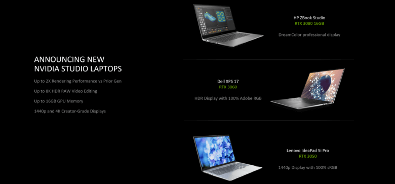 geforce rtx laptops 2021 new studio laptops