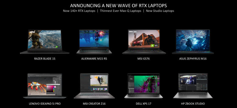 geforce rtx laptops 2021 over 140 rtx laptops