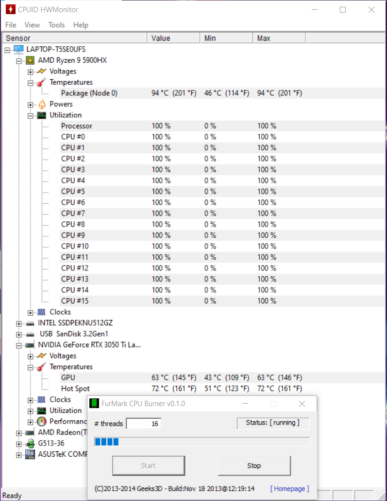 FurMark CPU