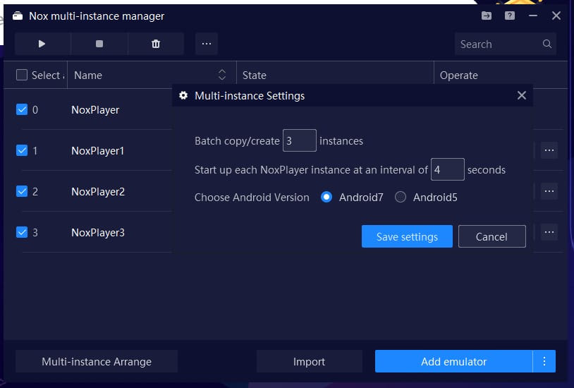 nox multi instance manager
