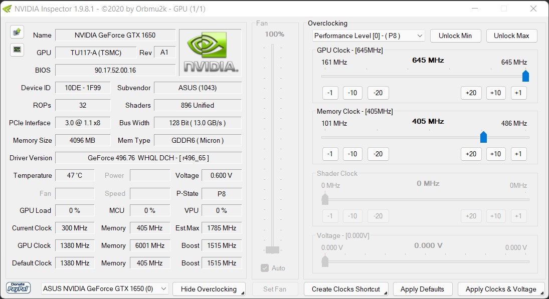 Nvidia Inspector Overclock Guide Overclock การ์ดจอ 4 โปรแกรม เพิ่มความเร็ว เฟรมลื่น เล่นสนุก