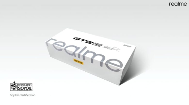 บรรจุภัณฑ์ที่สามารถรีไซเคิลได้ของ realme GT 2 Series