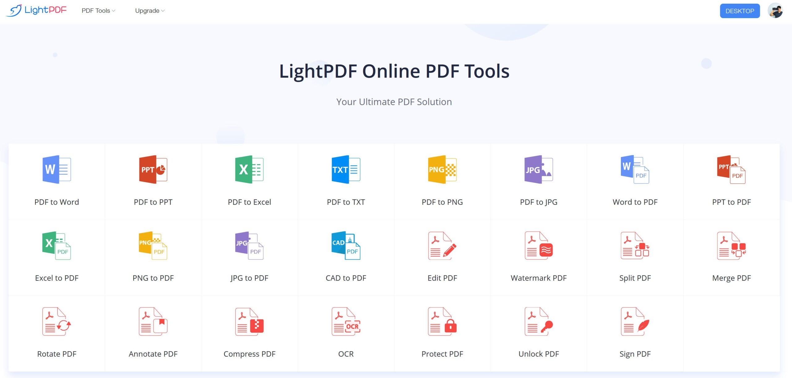 แปลงไฟล์ PDF to Word -  LightPDF