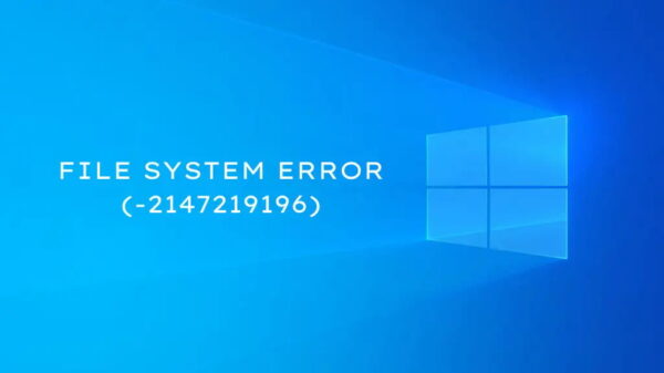 error -2147219196