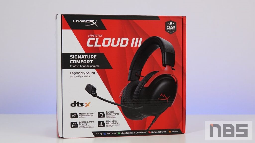 Hyperx Cloud Iii หูฟังนุ่มสวมสบาย 2023 เสียงรอบทิศทาง Dts X 3193