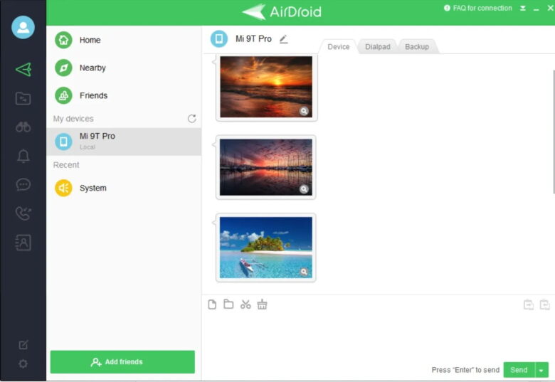 transfer files android to pc airdroid