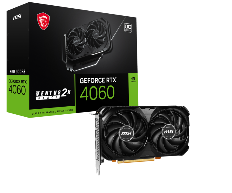 GeForce RTX™ 4060 VENTUS 2X BLACK 8G Series boxcard 1