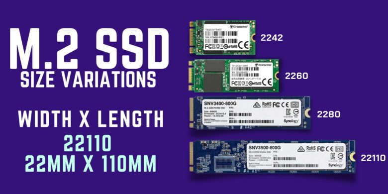 SSD size variations