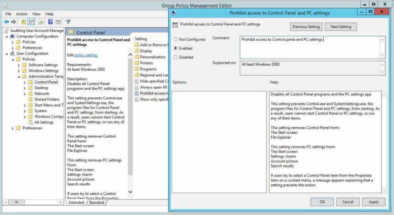 Fig 1 Moderating control panel access