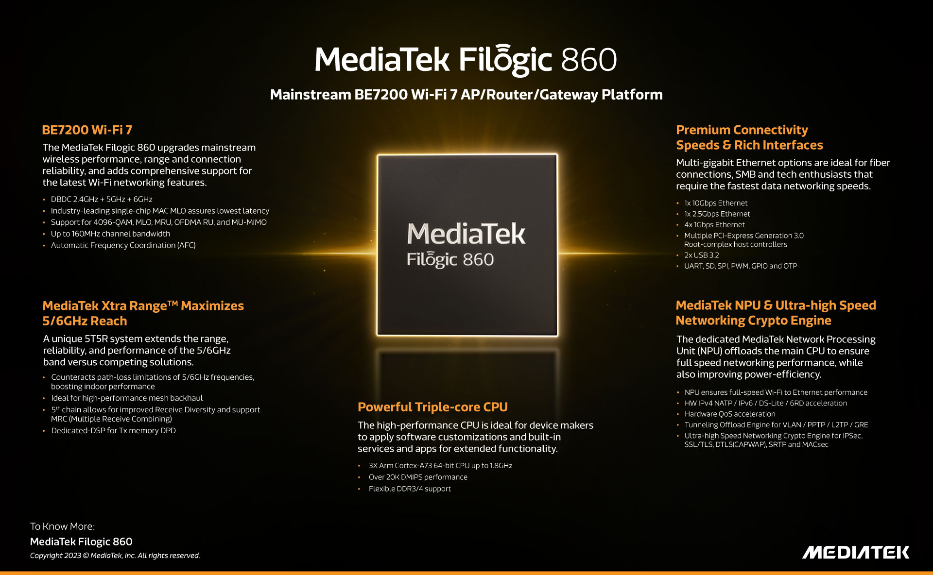 MediaTek ขยายพอร์ตโฟลิโอ Wi-Fi 7 ด้วยชิปเซ็ตใหม่สำหรับอุปกรณ์ในกระแสหลัก