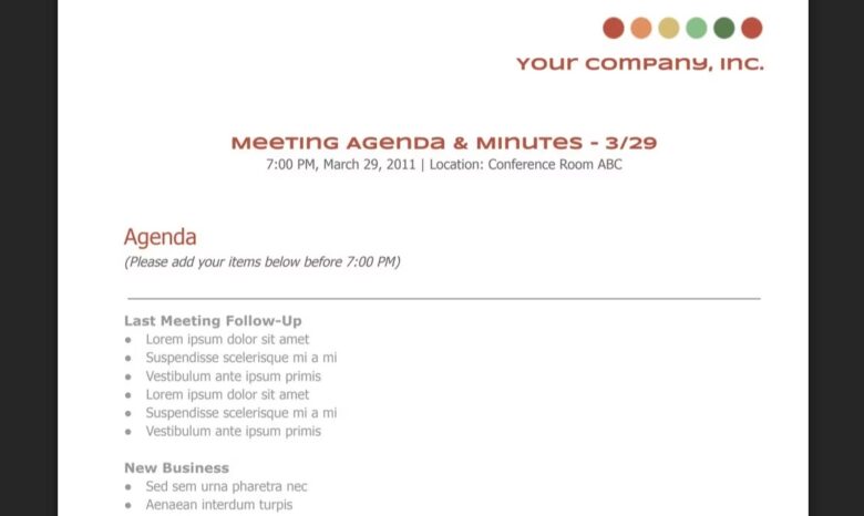 04 Meeting Agenda