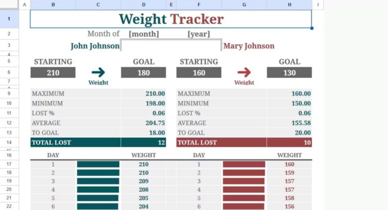 11 Weight and Measurement Tracking