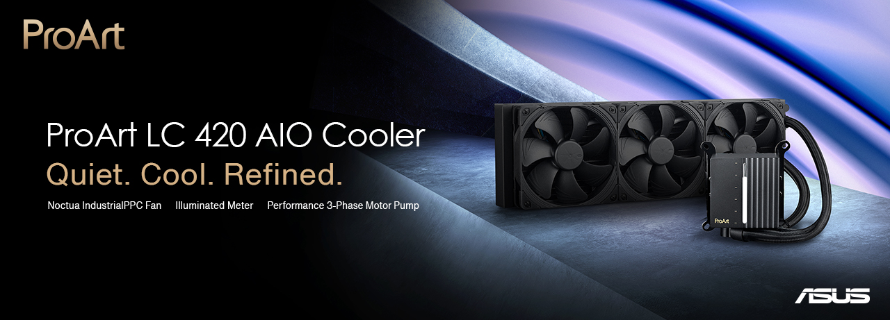 ASUS ProArt LC 420: All-in-One Cooler with Excellent Cooling Performance and Minimalist Design