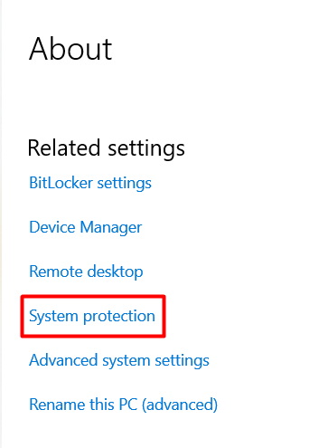 16 System Protection
