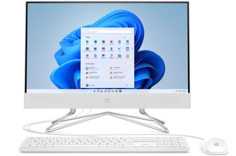 HP All-in-One Desktop PC 22 DD0002D White 1