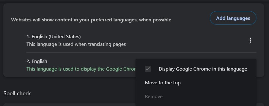 เปลี่ยนภาษาบน Google Chrome