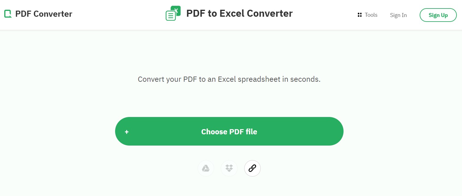 แปลง PDF เป็น Excel