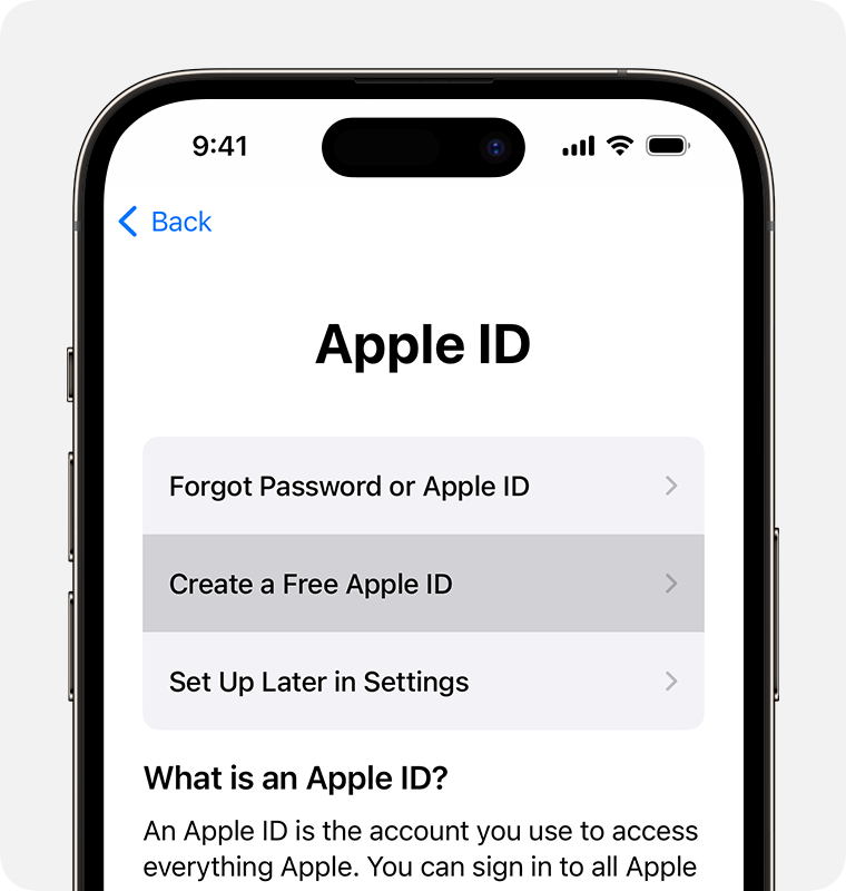 สมัคร Apple ID 