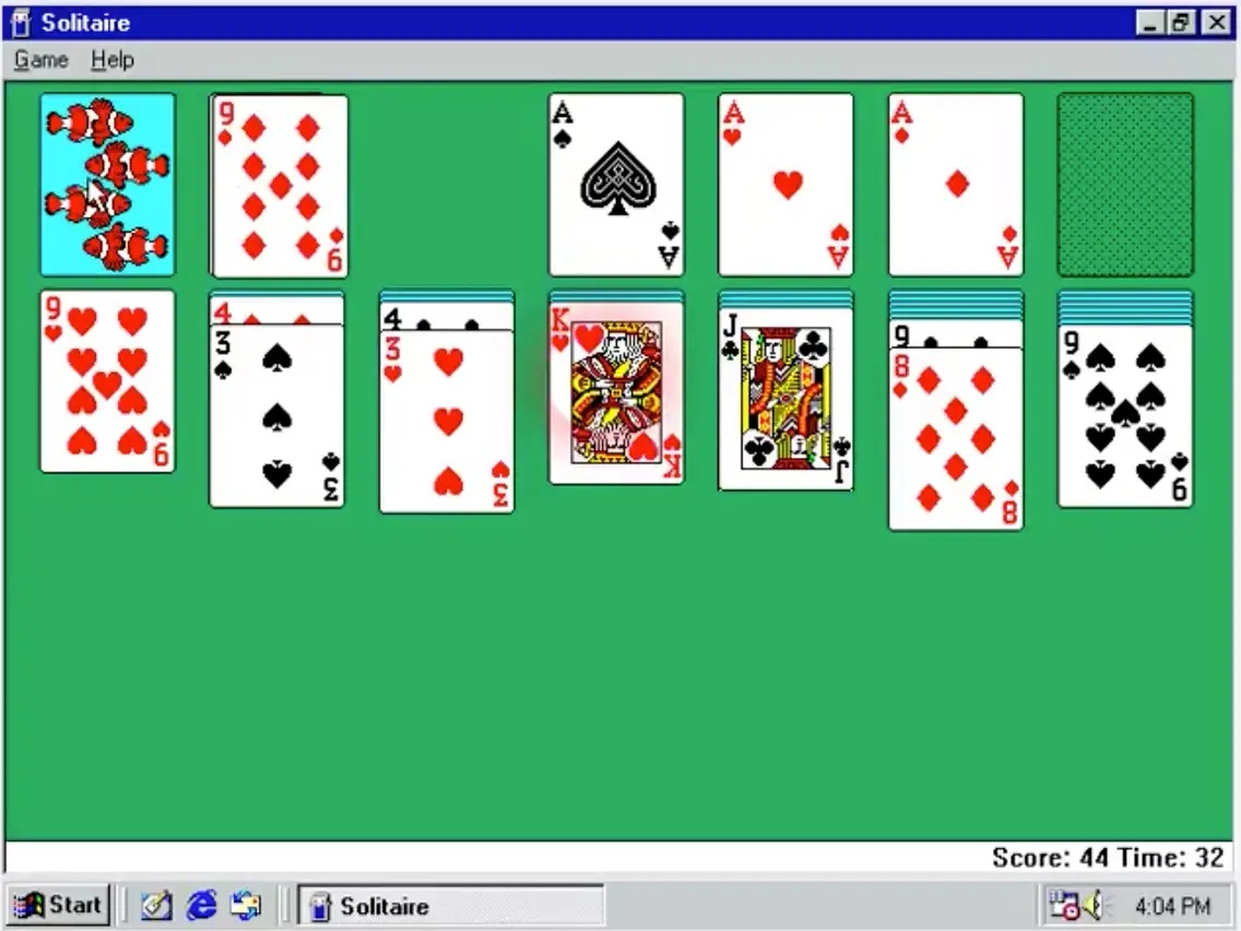 Solitaire เกมเก่า PC