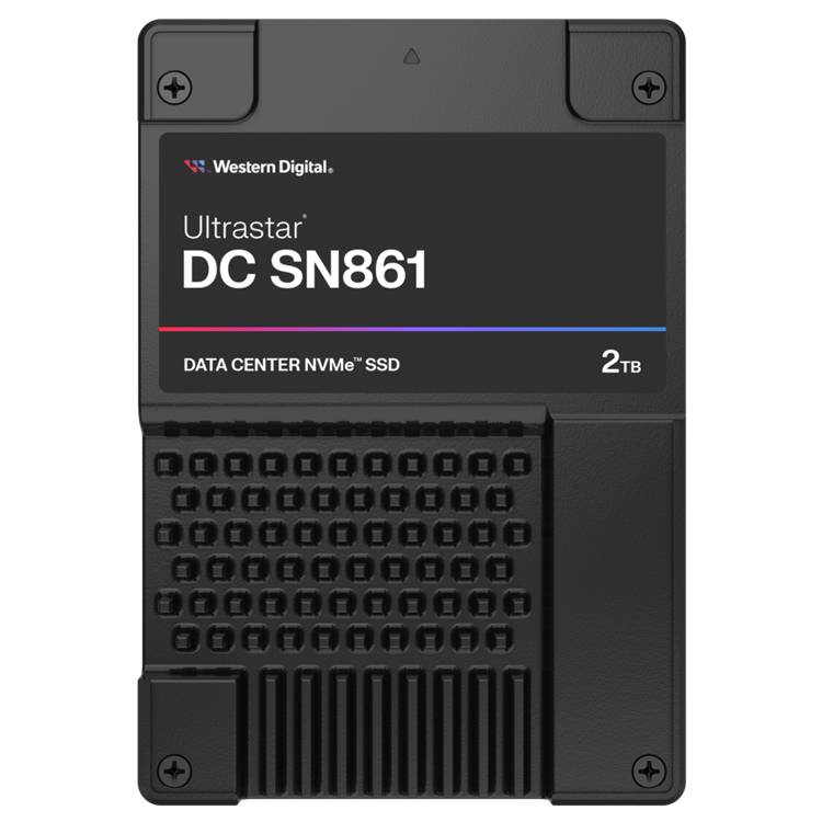 WDC DC SN861 NVMe SSD Front perspective 2TB RE