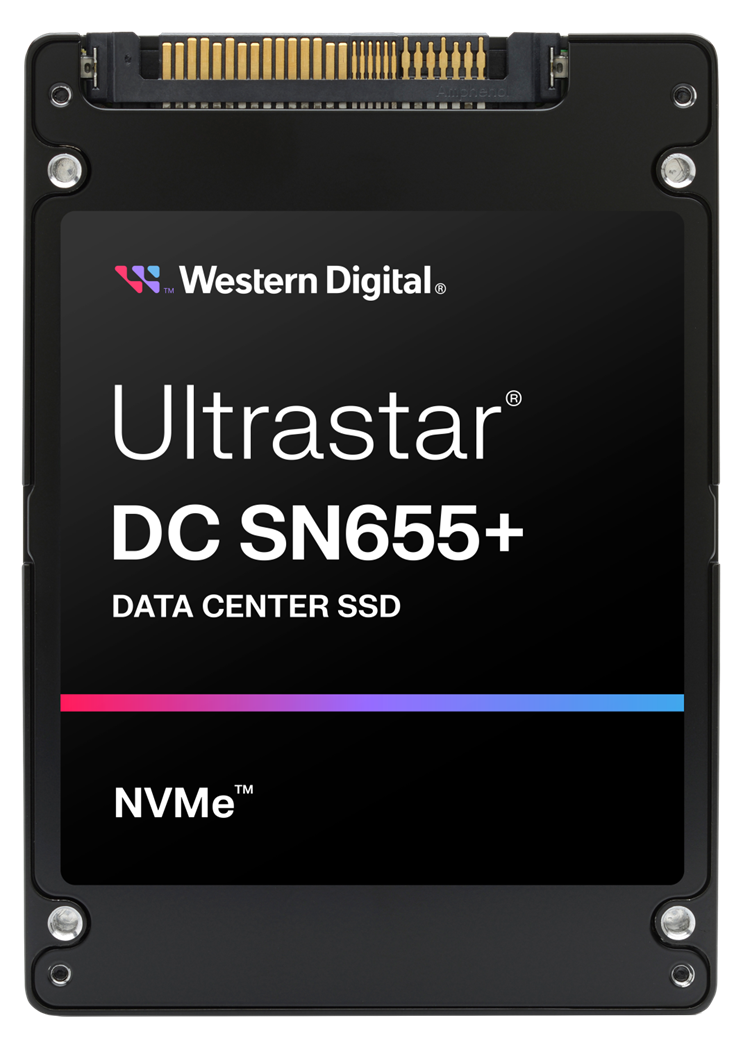 WDC Ultrastar DC SN655 NVMe ProdImg Facing Front HR Bottom Label RE