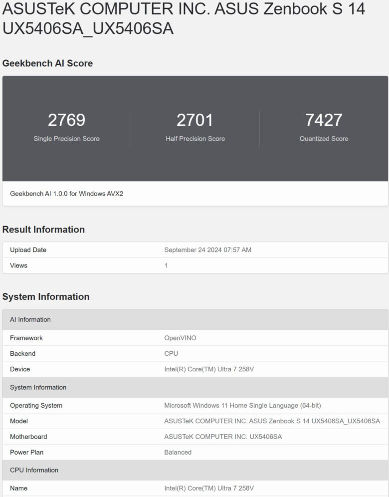 GeekAI OpenVINO CPU