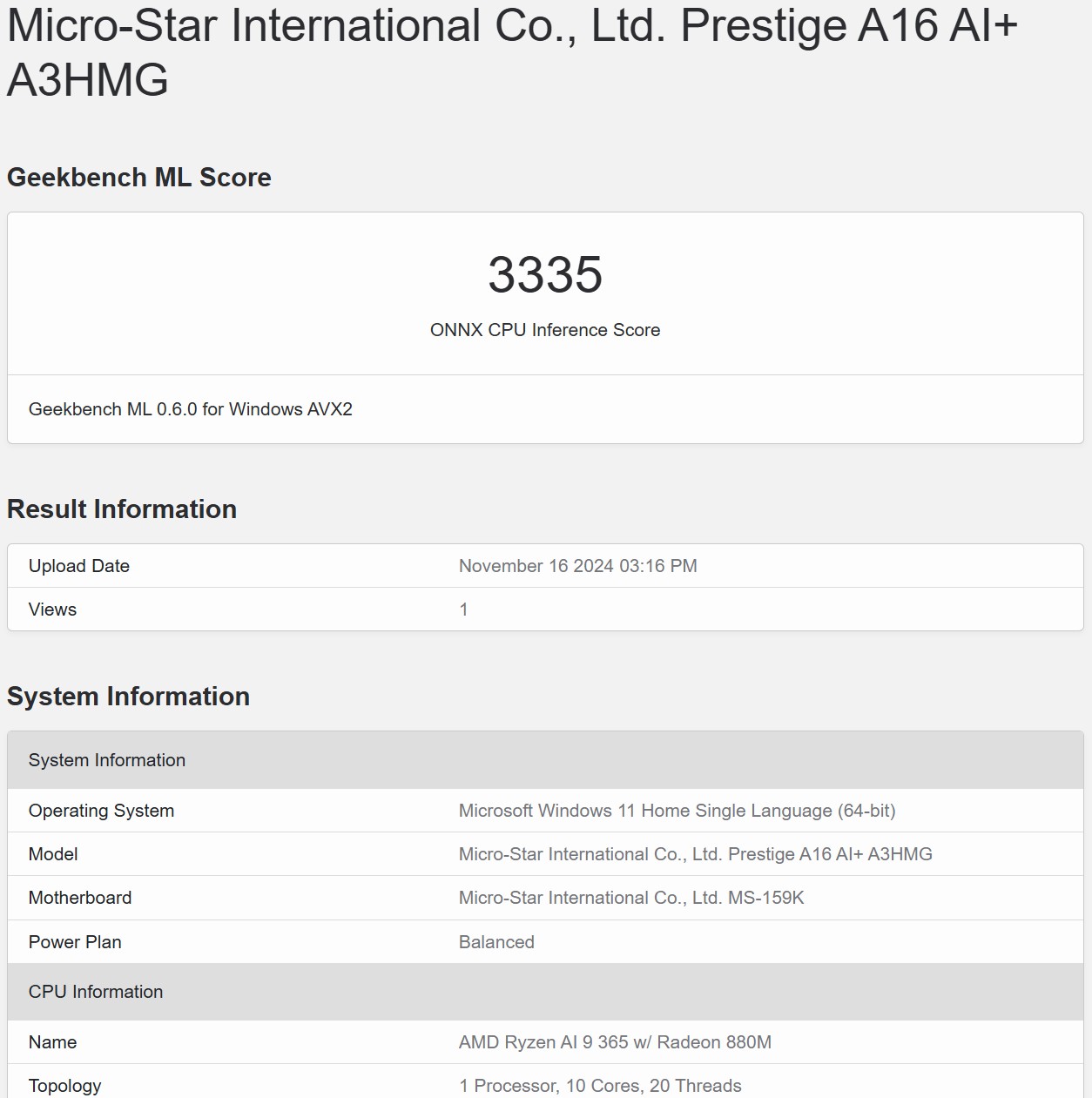 GeekML onnx cpu