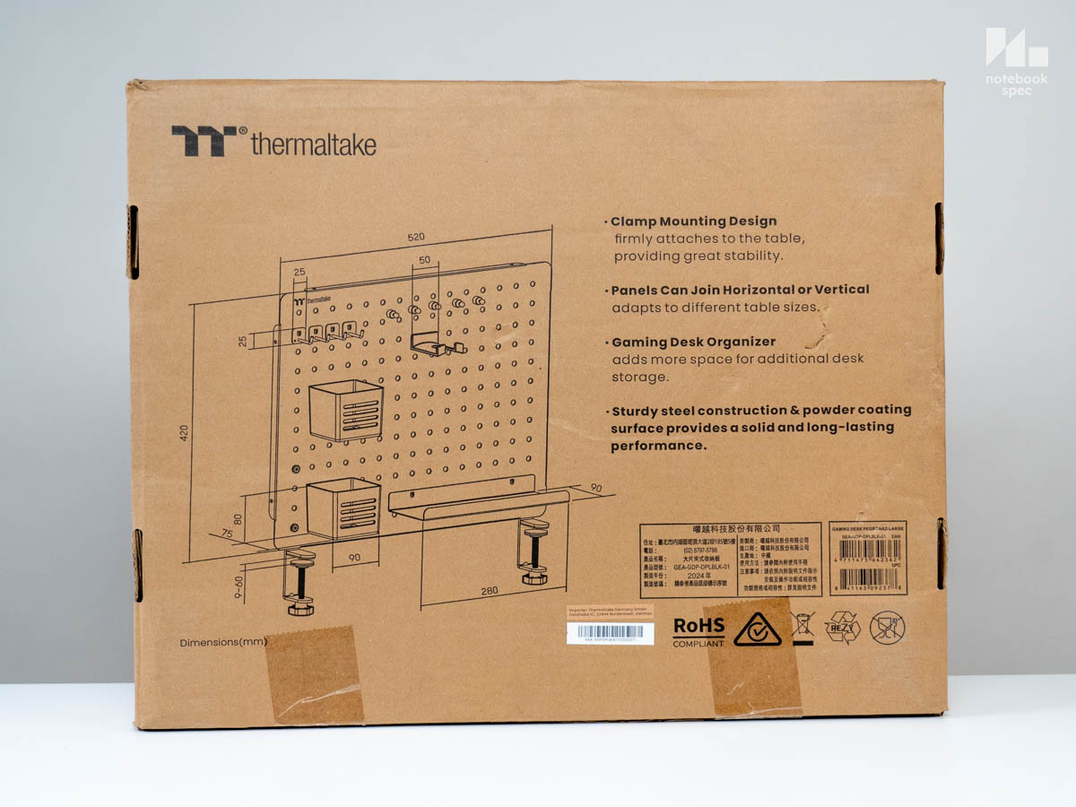 Thermaltake Gaming Desk Pegboard 53