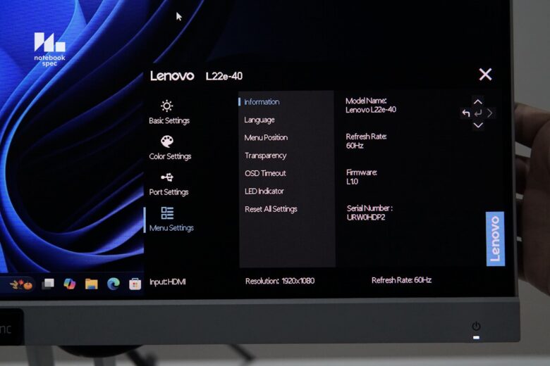 lenovo l22e40 monitor 68