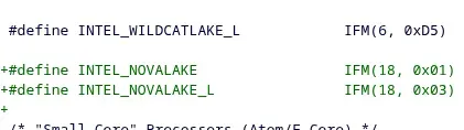 Linux kernel Nova Lake Family 18