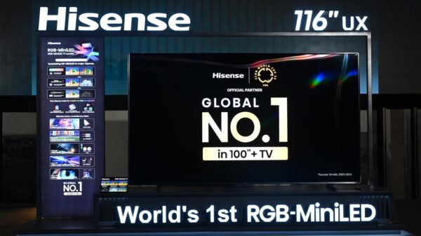 2.Hisense UX Series – RGB MiniLED TV
