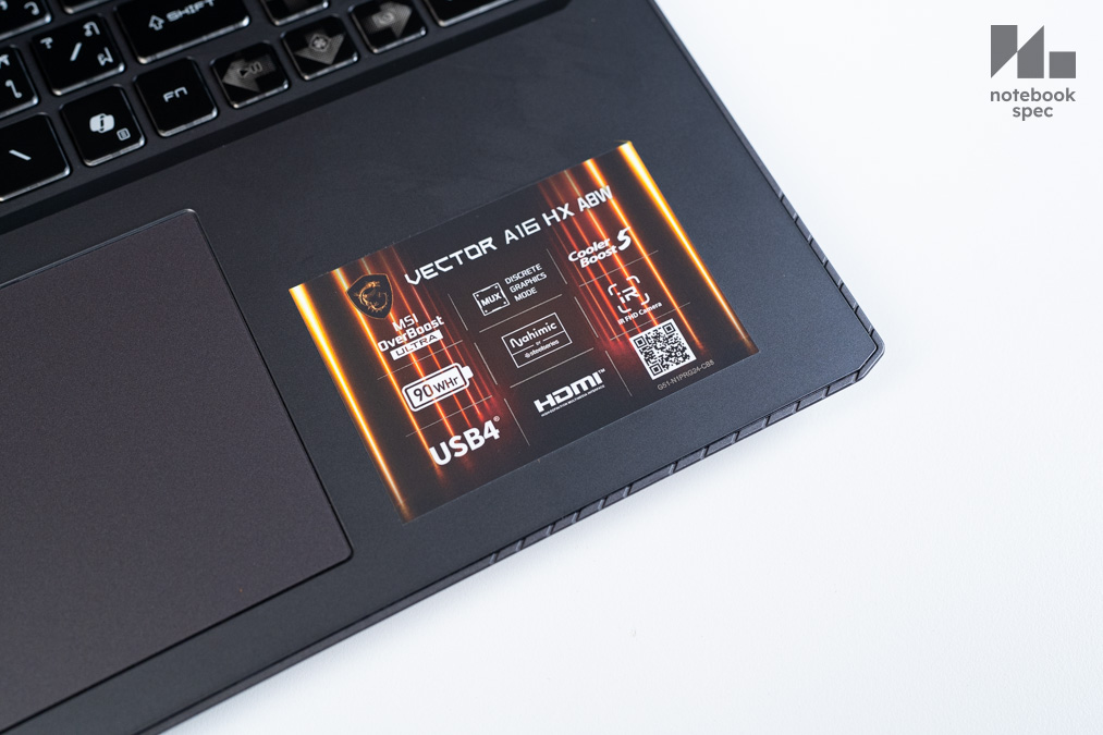 MSI Vector A16 HX 55