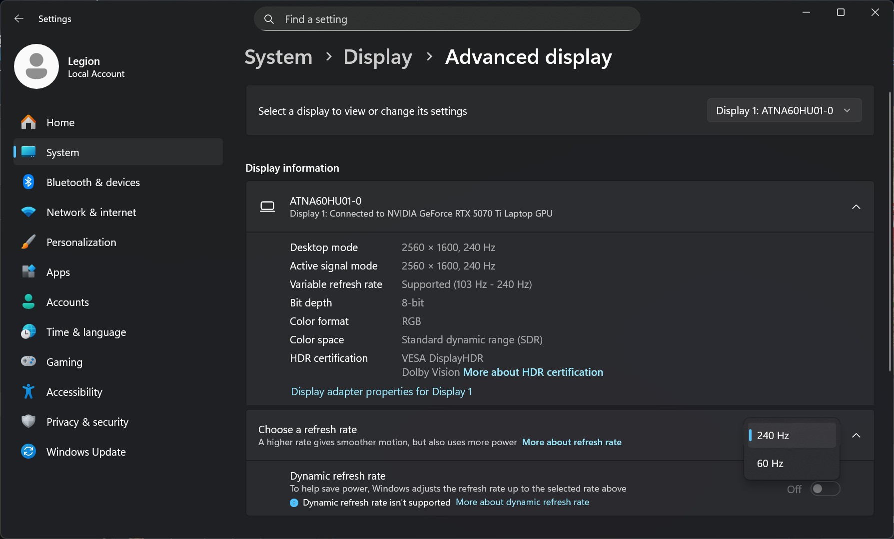 Lenovo Legion Pro 7 16IAX10H
