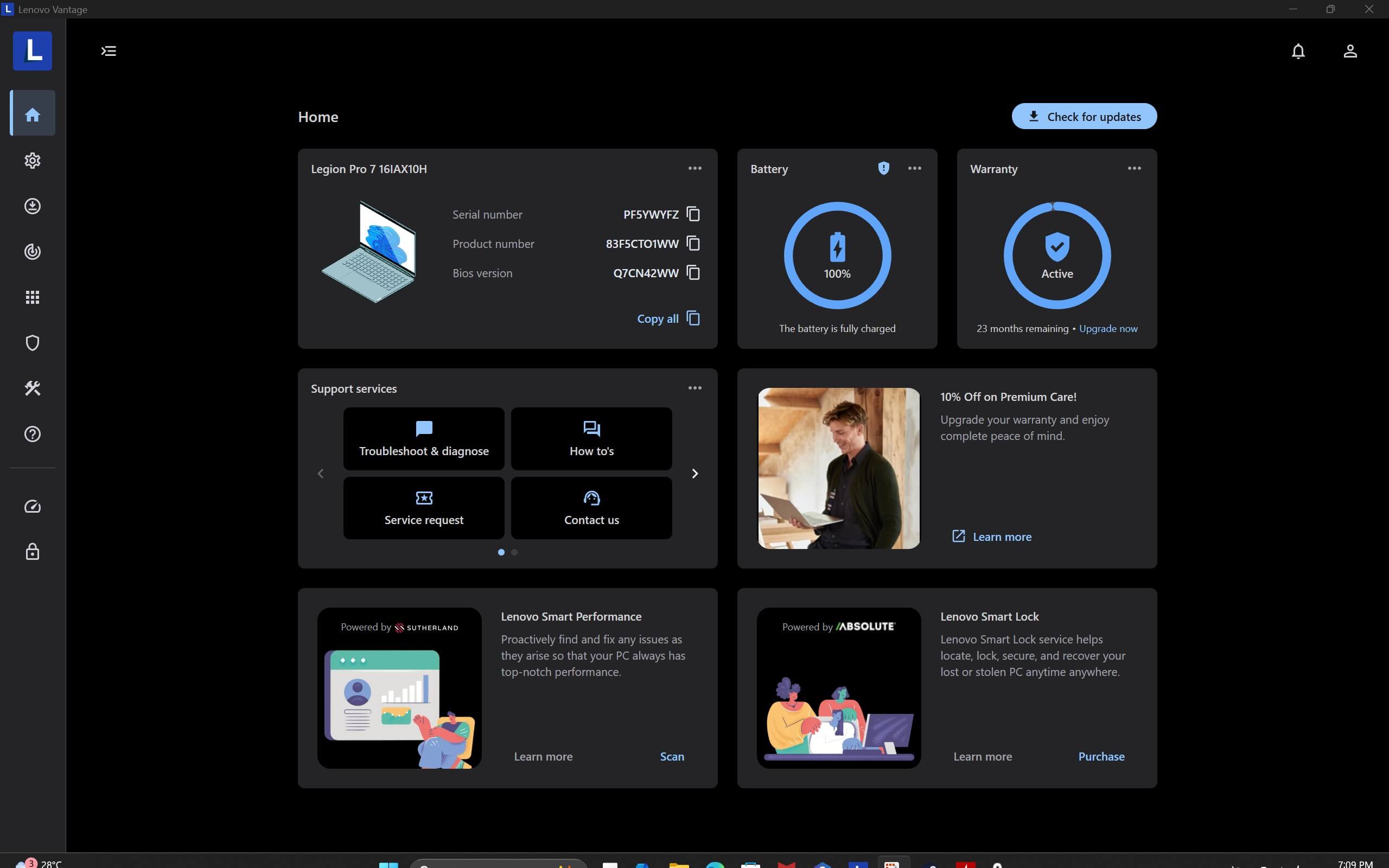 Lenovo Legion Pro 7 16IAX10H