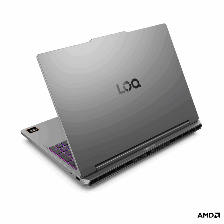 LOQ 15AHP11 Lunar Gray 24 Zone RGB AMD AMD Hawk Point Hero Rear