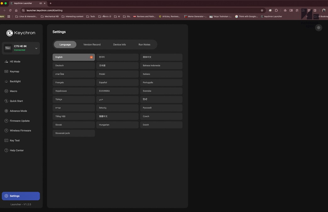 Keychron C75 Launcher 16