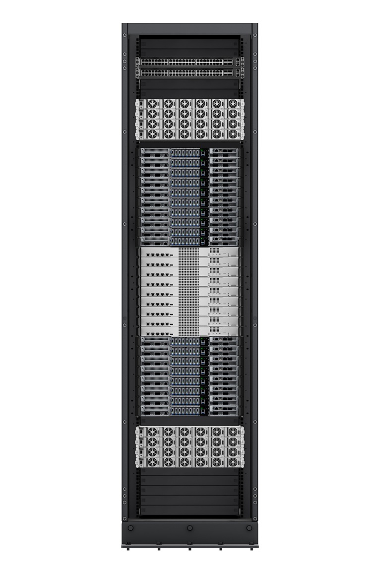 Lenovo GB300 NVL72 Rack front facing
