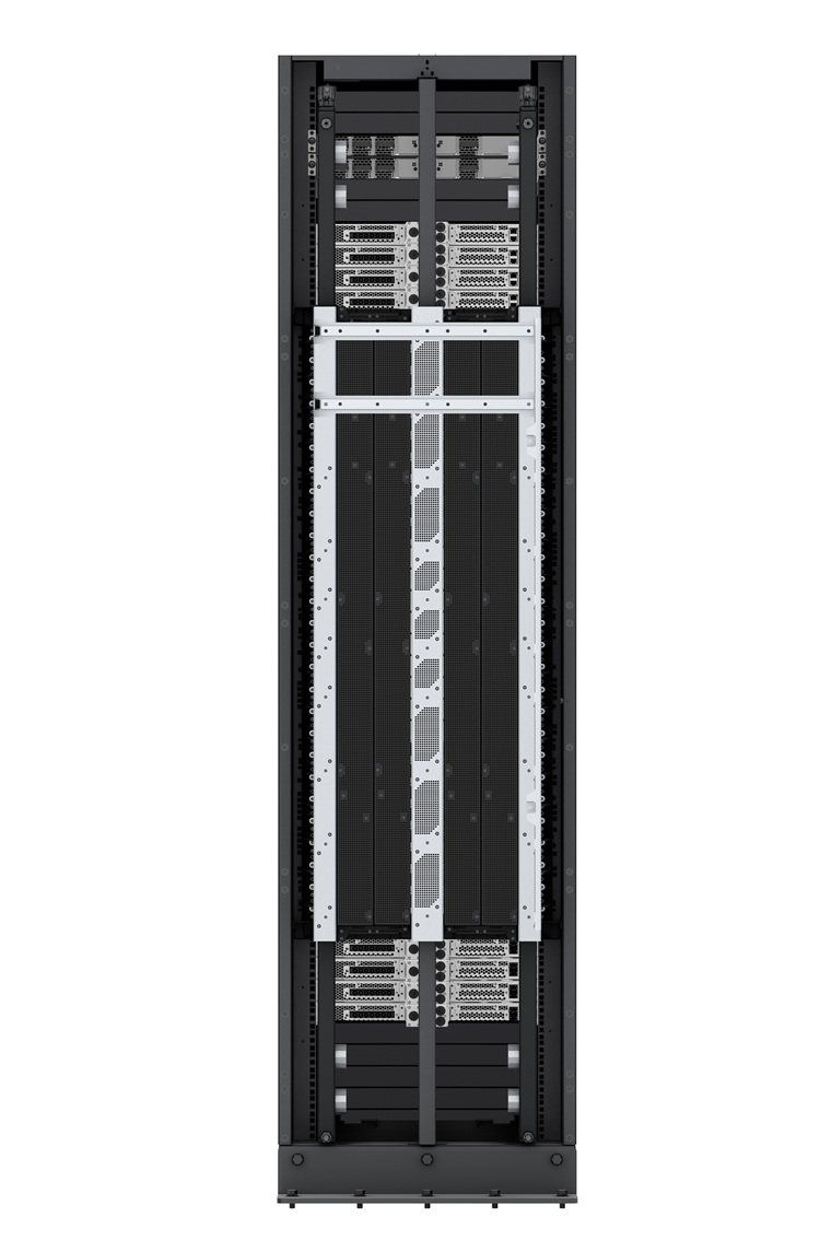 Lenovo GB300 NVL72 Rack rear facing