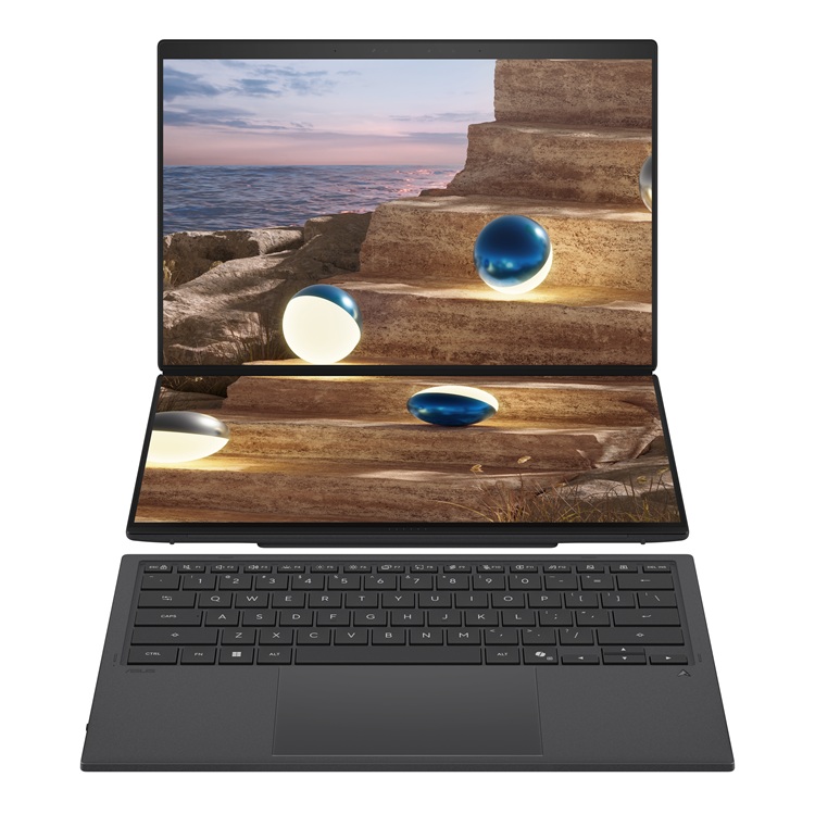Zenbook DUO UX8407AA Product photo 3I Moher Gray 11