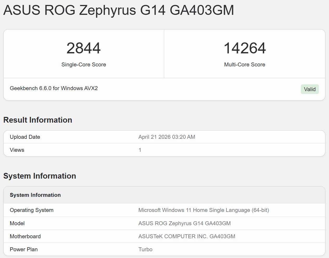 Geekbench 6 CPU 4