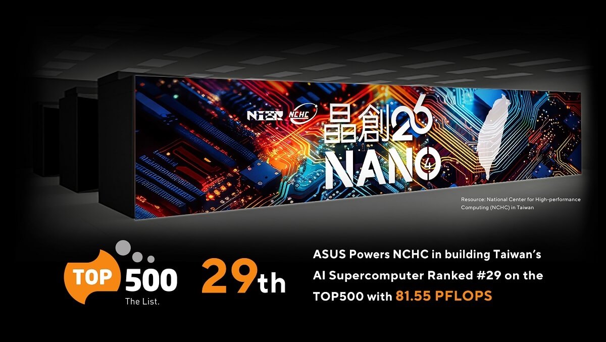 NCHC Nano4 — Taiwans Liquid Cooled AI Supercomputer Powered by ASUS 1