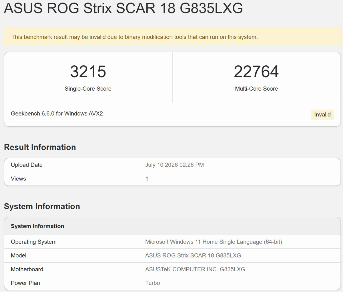 Geekbench 6