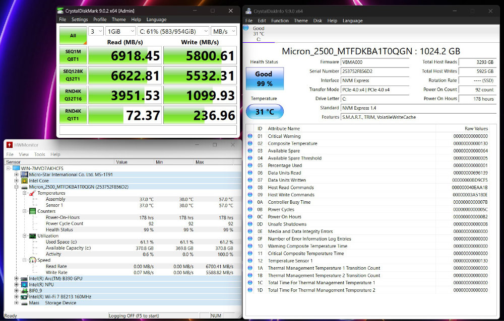 MSI Claw 8 EX AI+ CG3EM