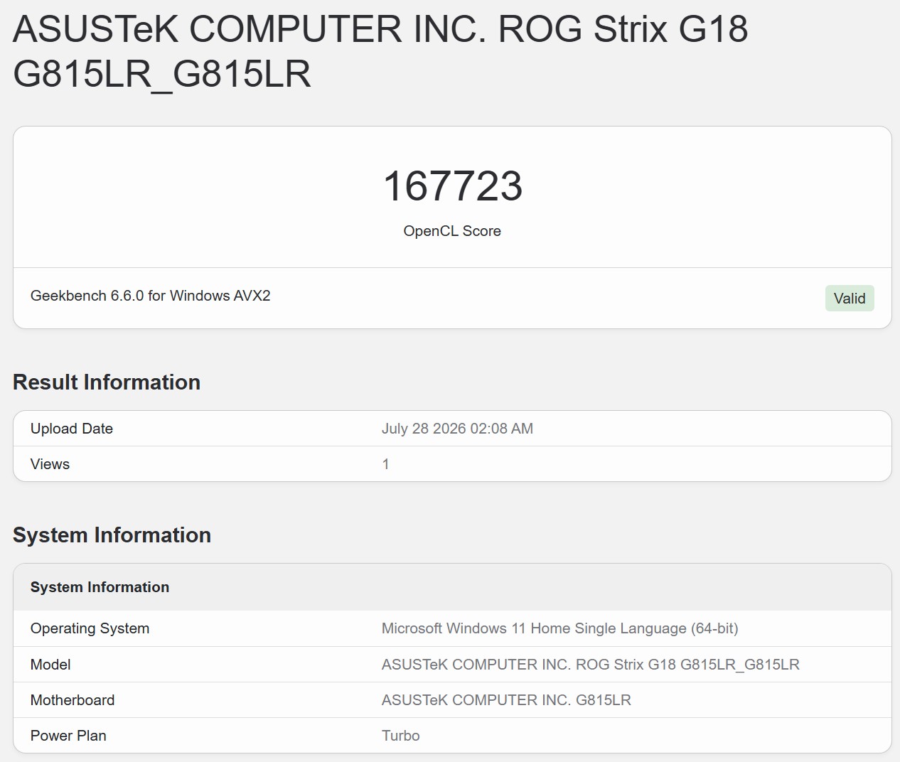 Geekbench 6 OpenCL 3