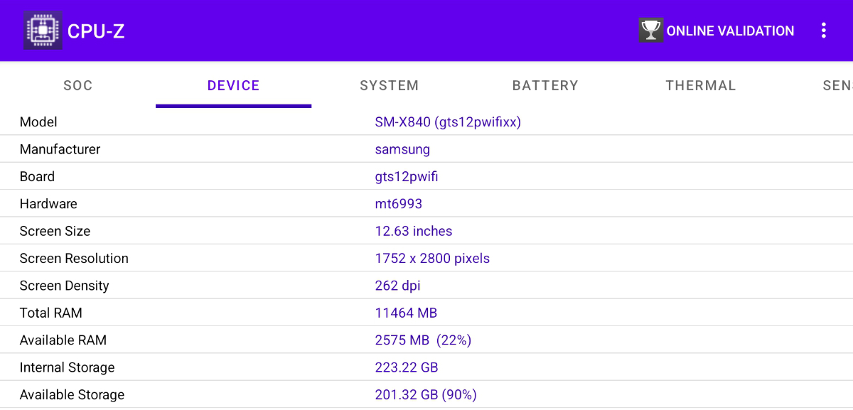 Screenshot 20260914 215816 CPU Z