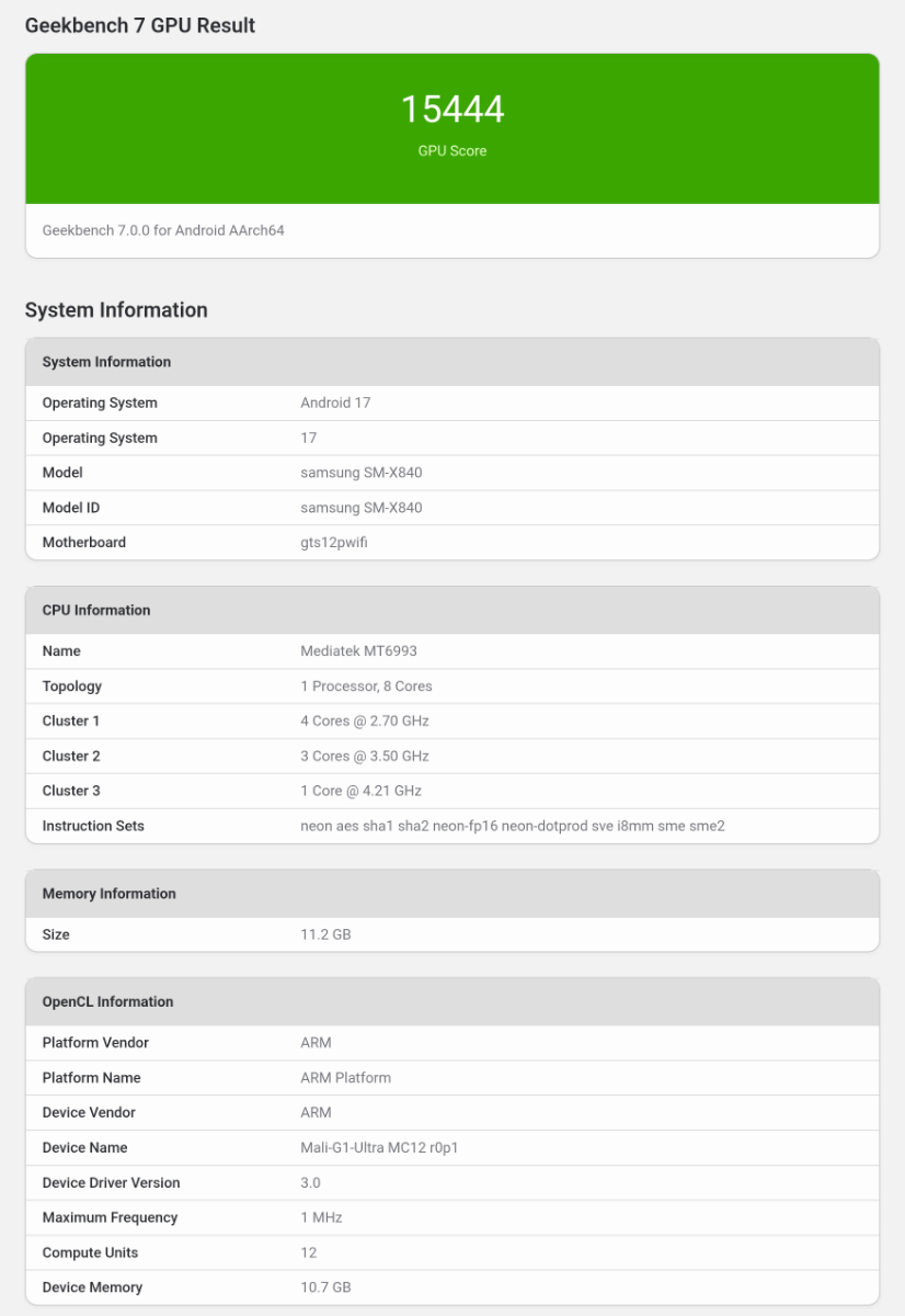 Screenshot 20260915 214326 Geekbench 7