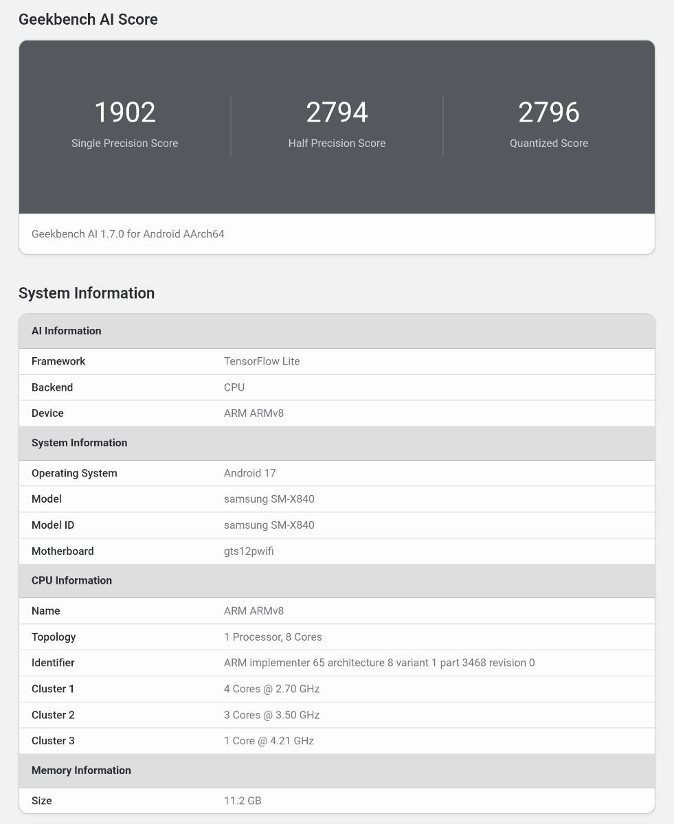 Screenshot 20260915 215137 Geekbench AI
