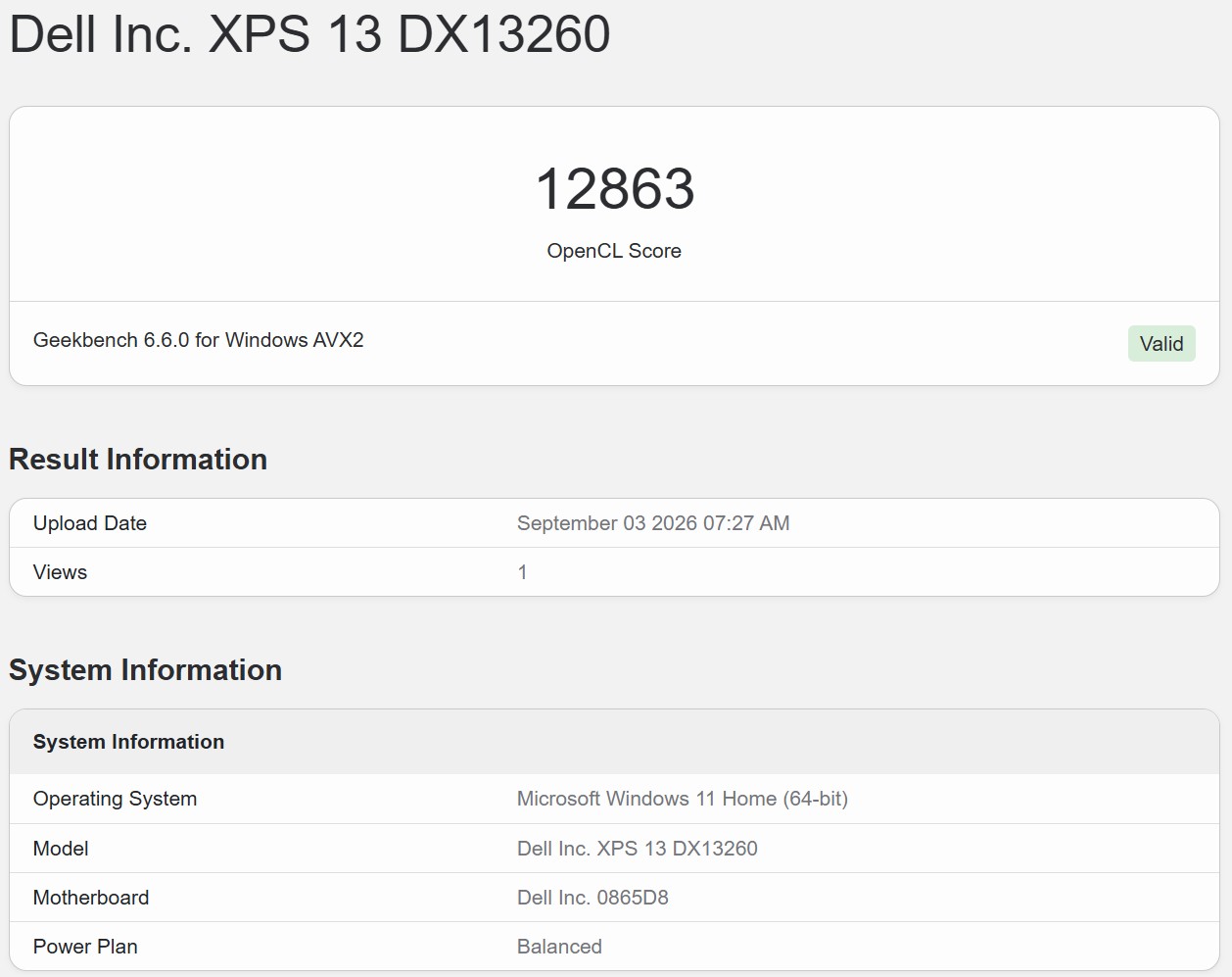 Geekbench 6 OpenCL